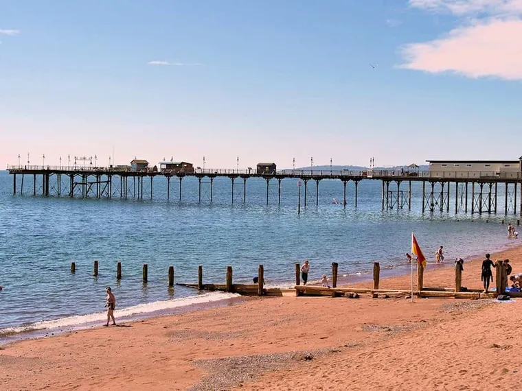Teignmouth Pier and Beach