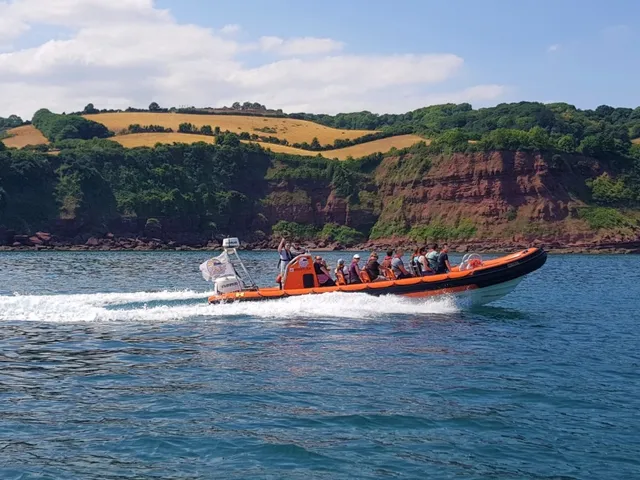 RIB boat on a Devon Sea Safari tour from Teignmouth